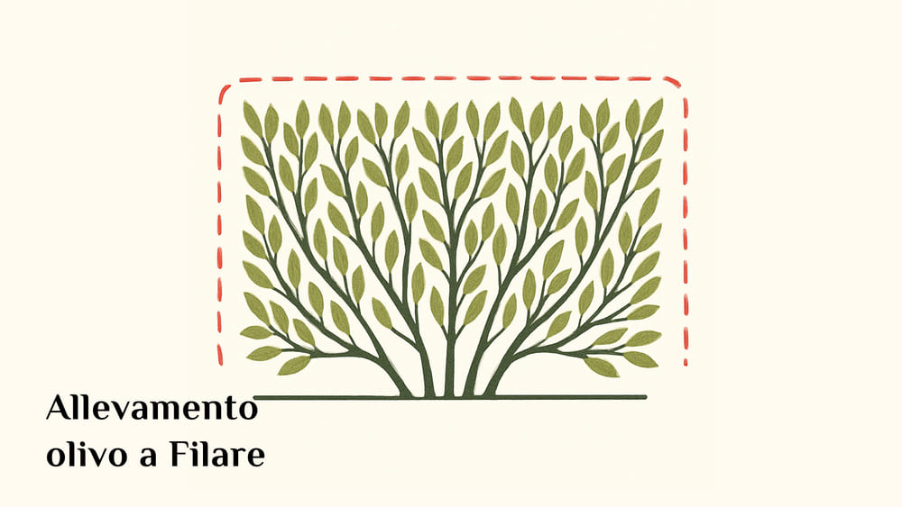 Allevamento olivo a filare